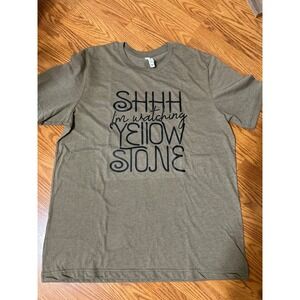 Yellowstone TV Show Bella‎ Canvas Olive Green Graphic T-Shirt XL, New